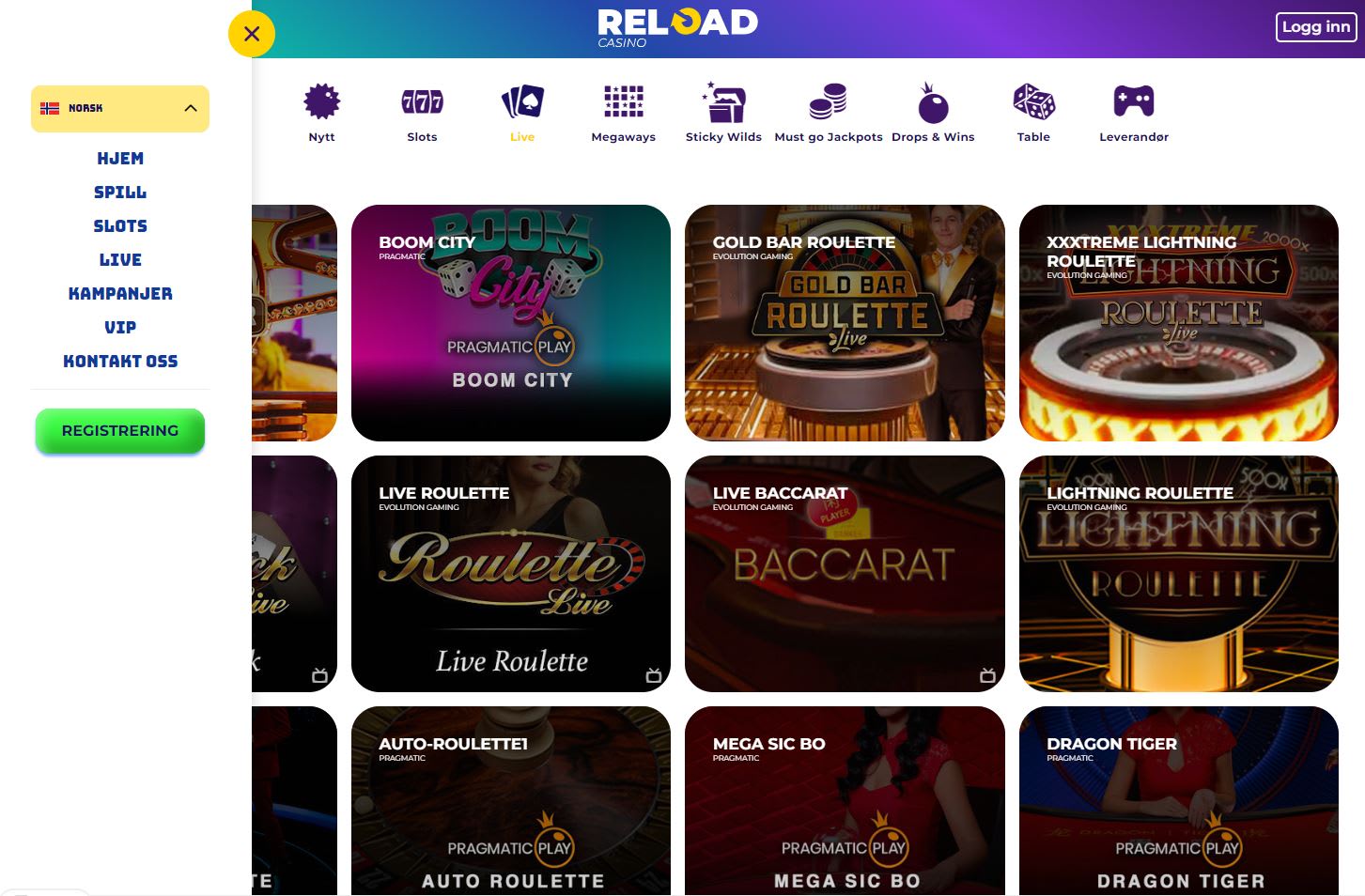 Reload Casino (Norge)