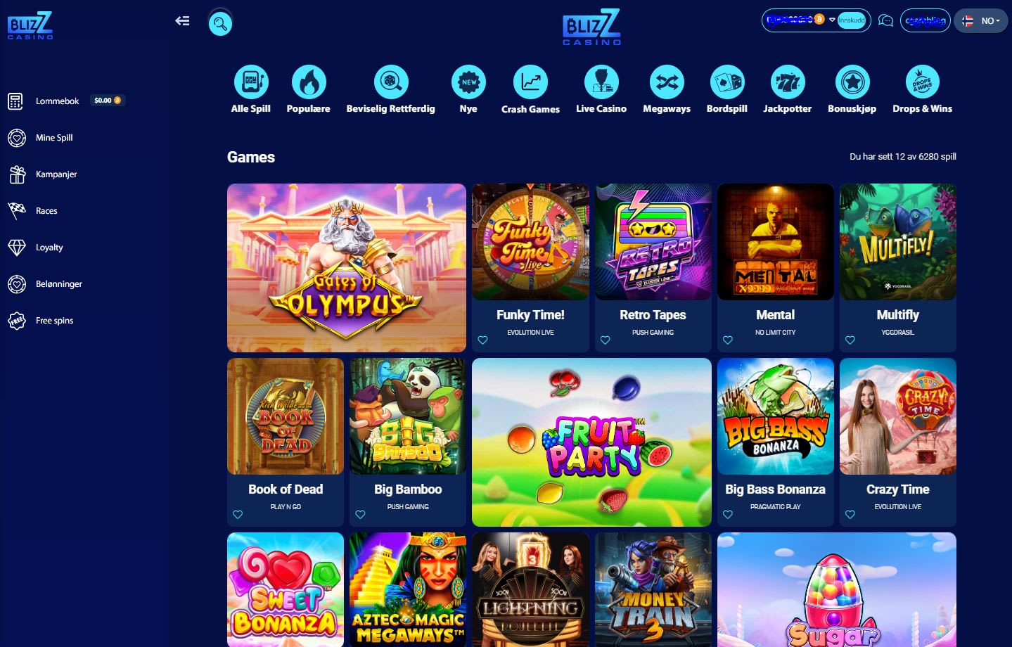 Blizz Casino Norge (2023)