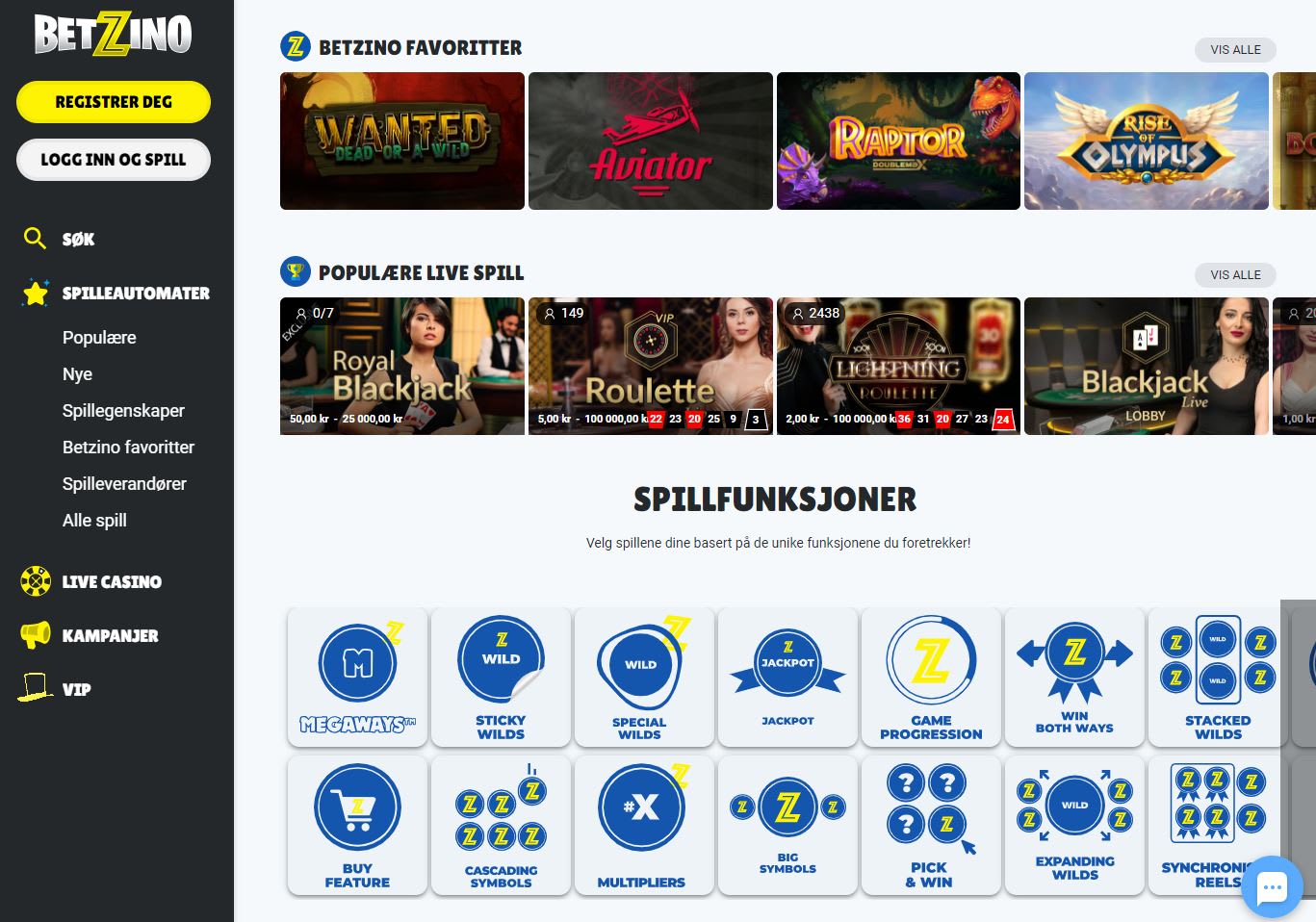Betzino Casino Norge (2023)