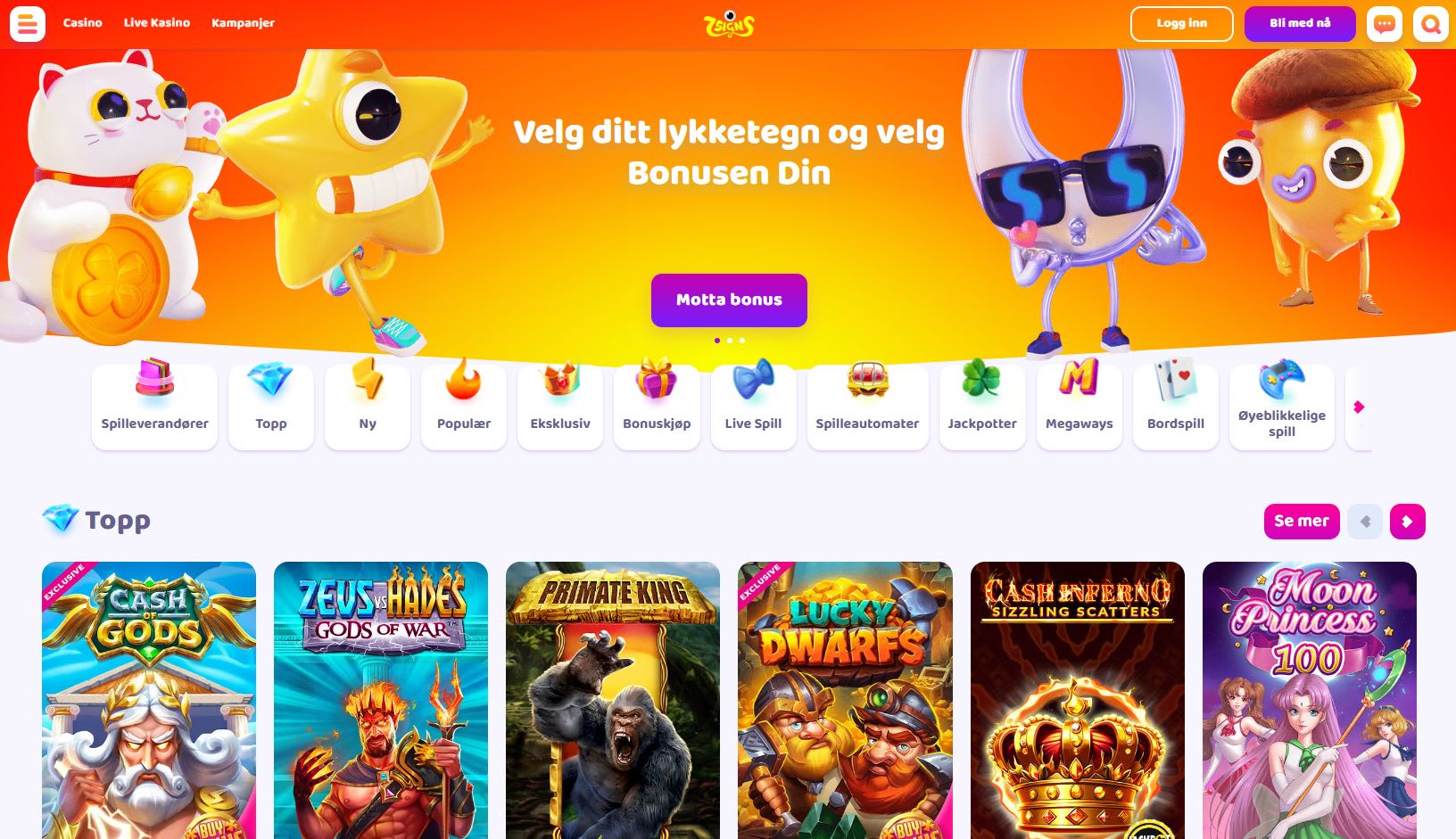 7signs Casino Norge 2024