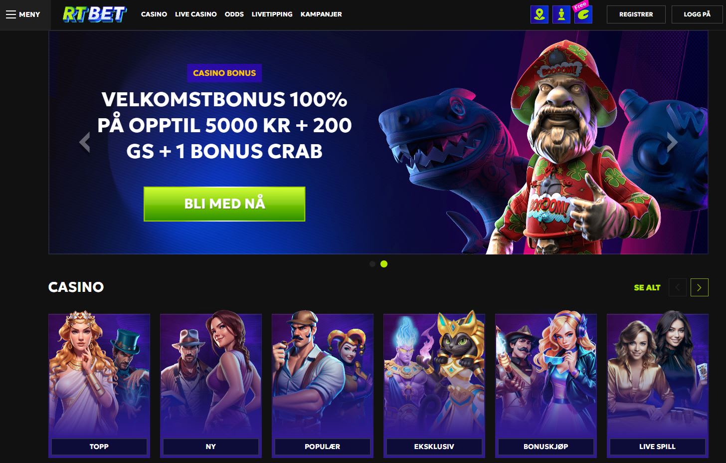 RT Bet Casino Norge