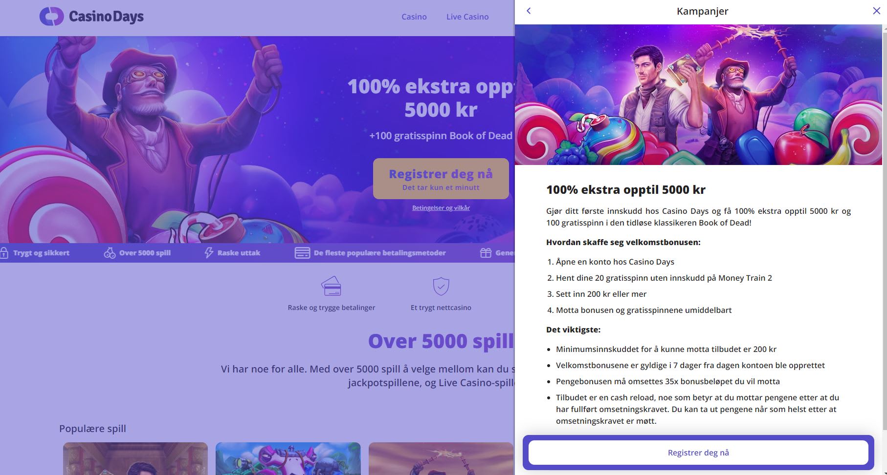 Casino Days Norge 2024