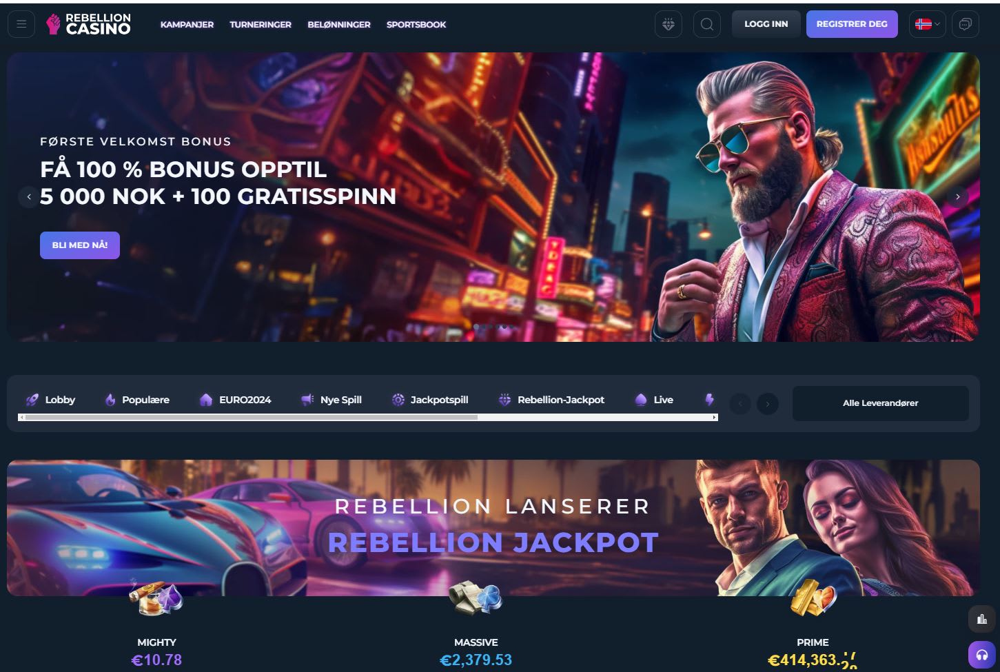 Rebellion Casino Norge (2024)
