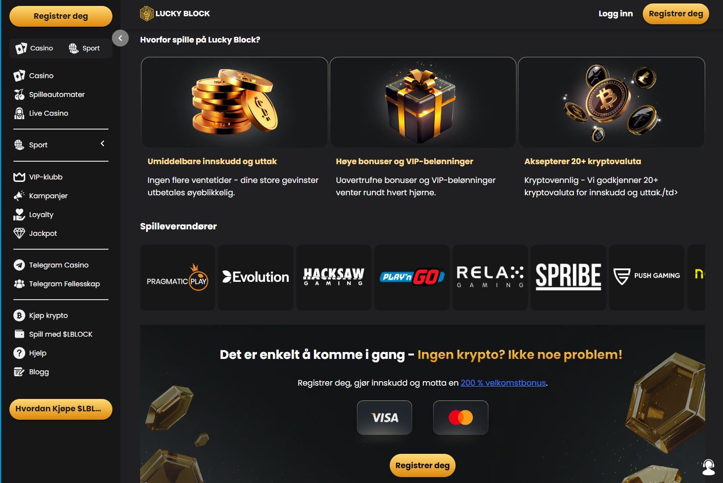 Lucky Block Casino Norge