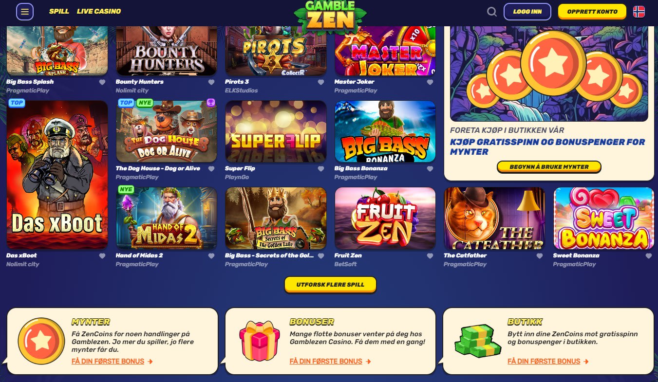 GambleZen Casino Norge 2024