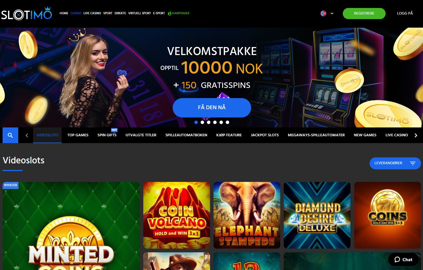 Slotimo Casino Norge 2024