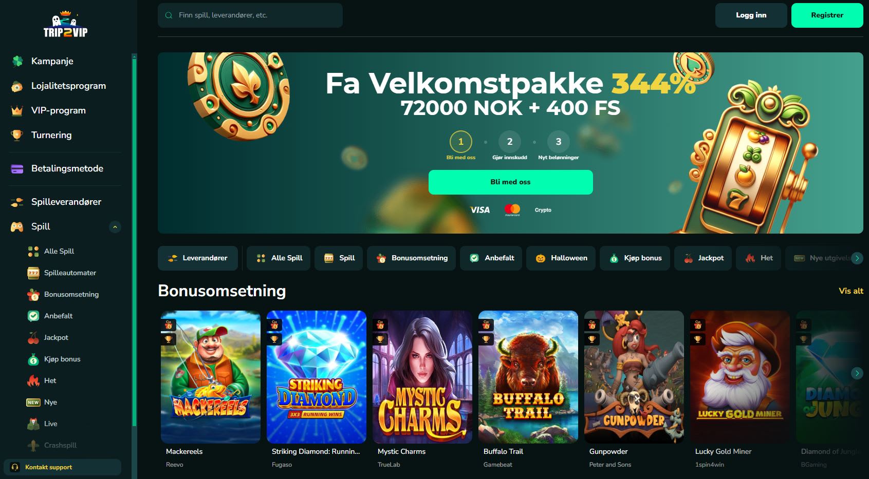 Trip2Vip Casino Norge