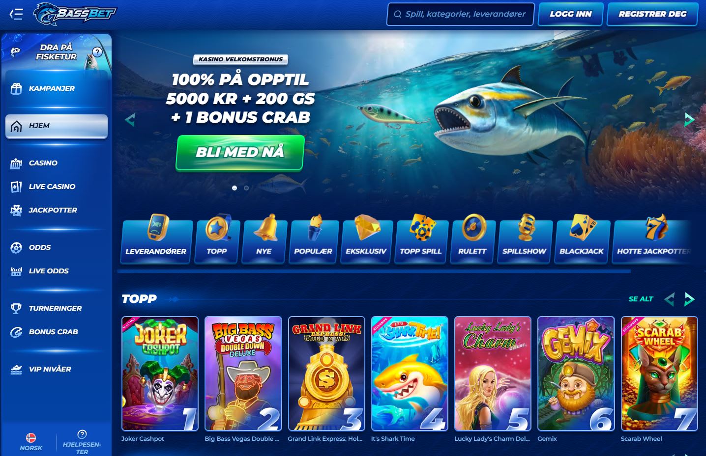BassBet Casino Norge 2024