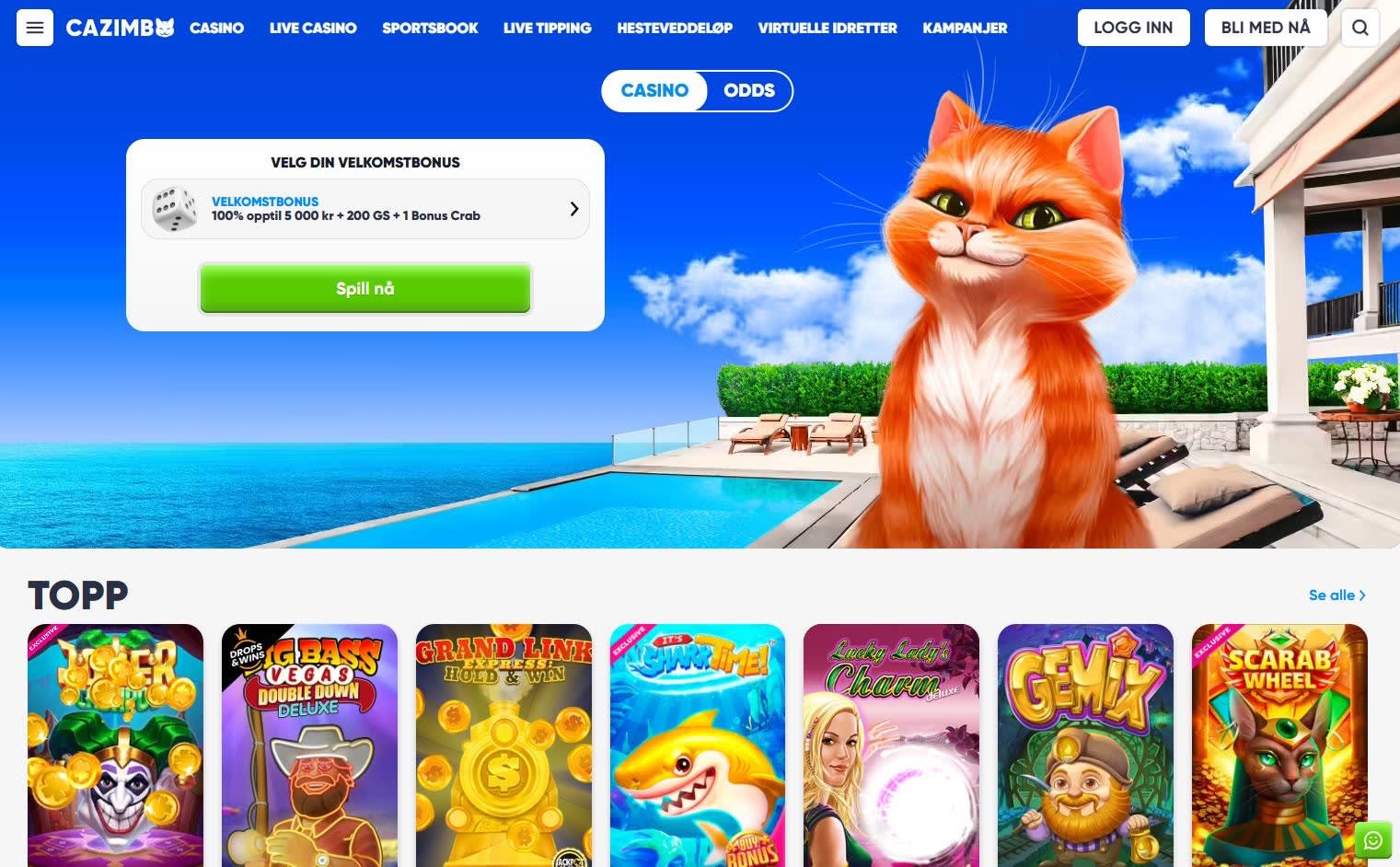 Cazimbo Casino Norge 2024
