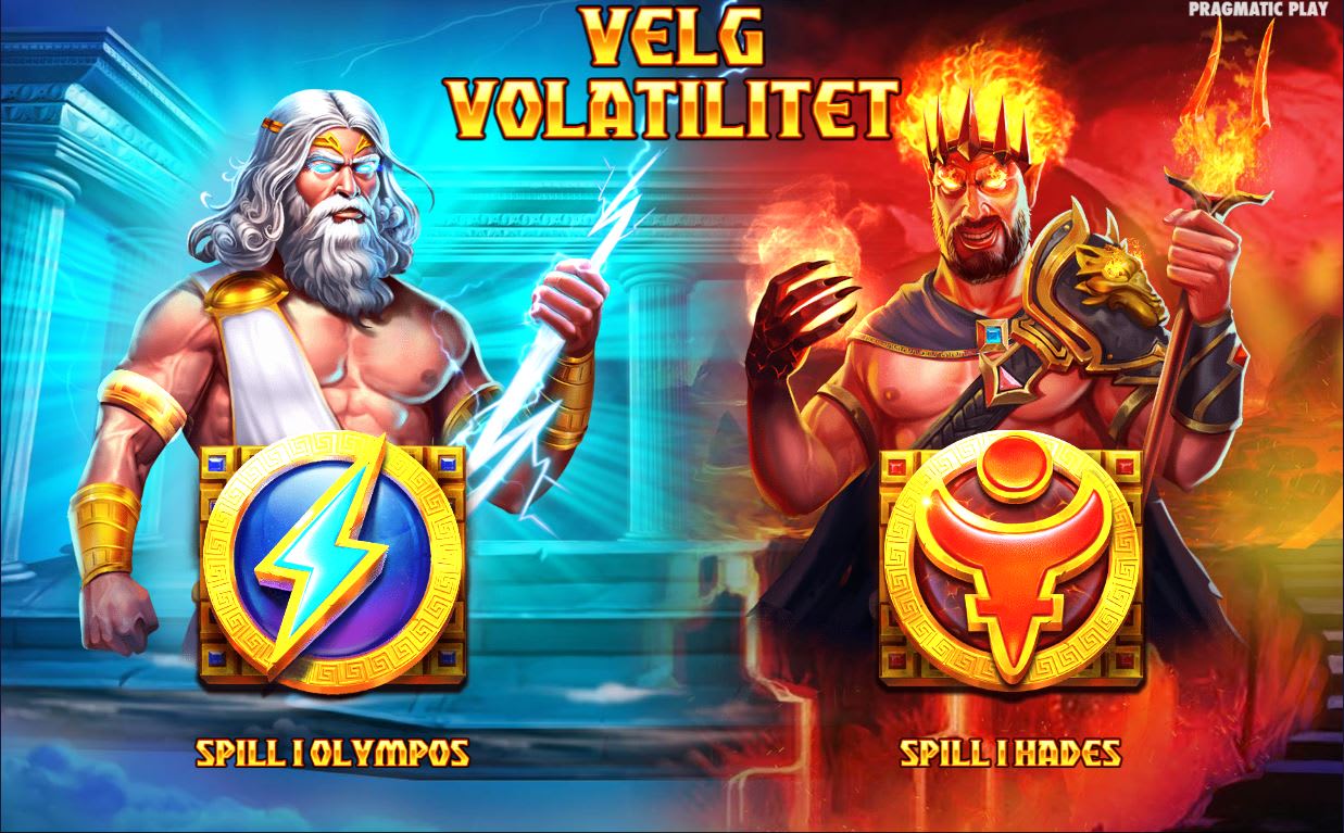 Zeus vs Hades - velg volatilitet