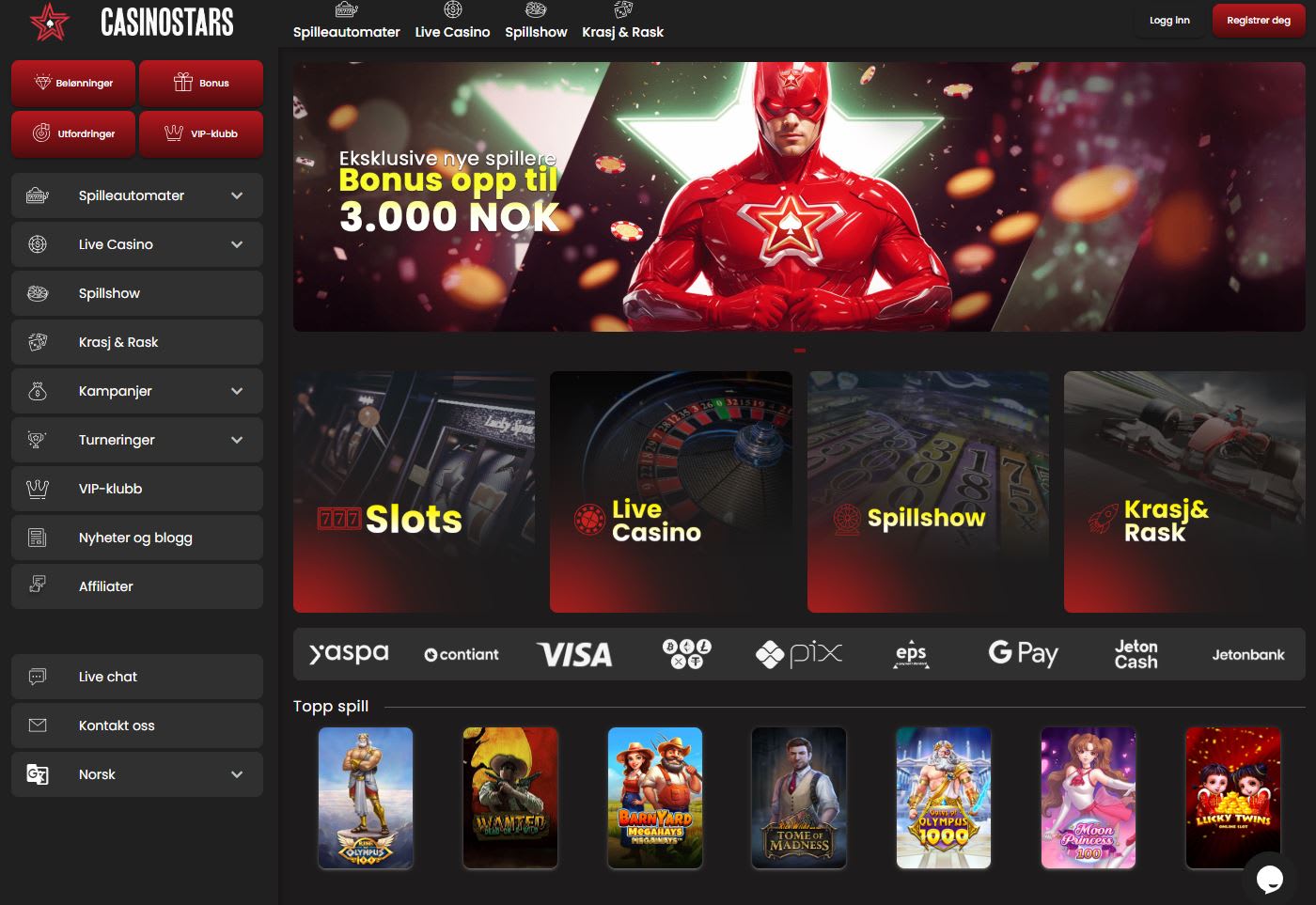 CasinoStars Norge 2025