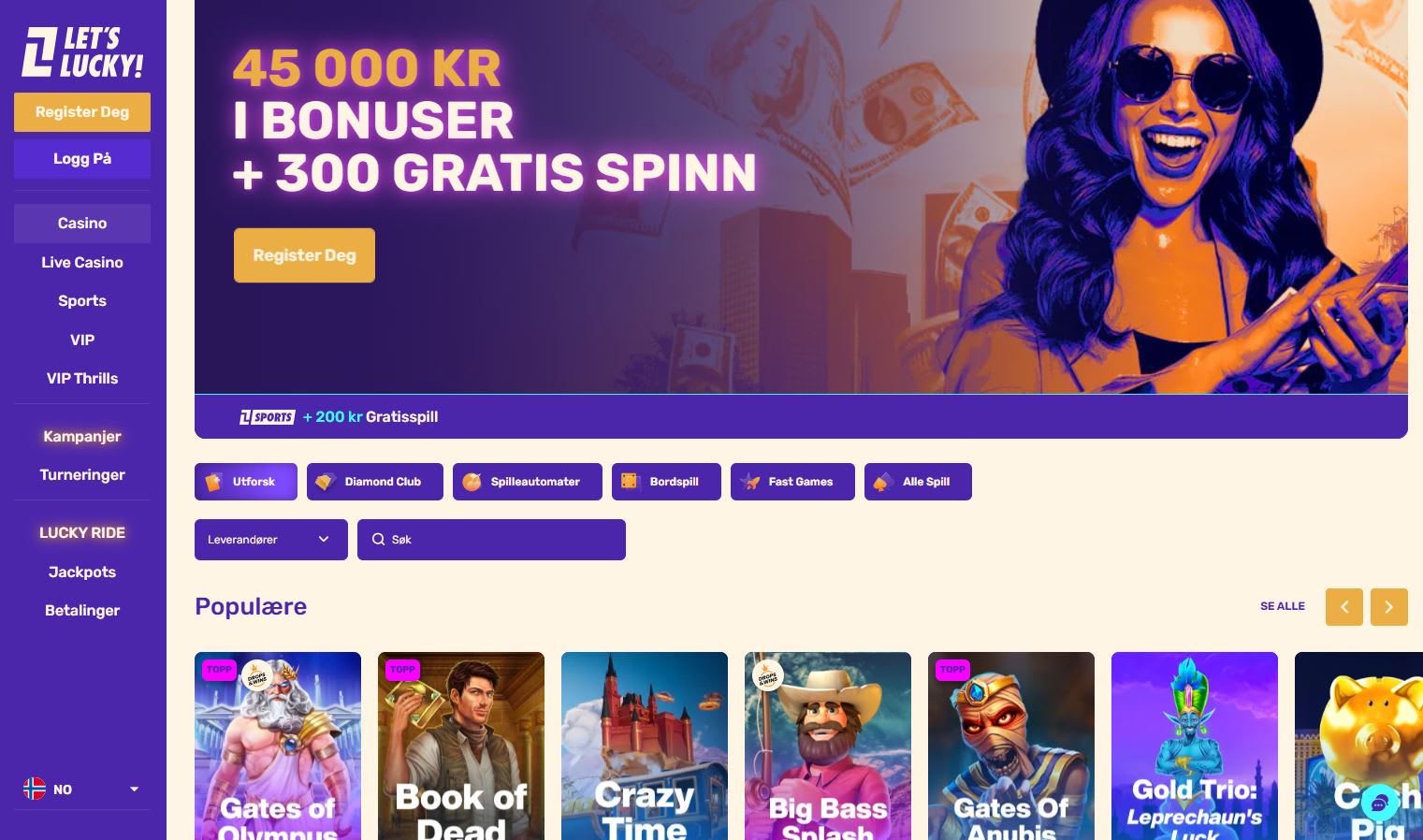 Let’s Lucky Casino Norge 2025