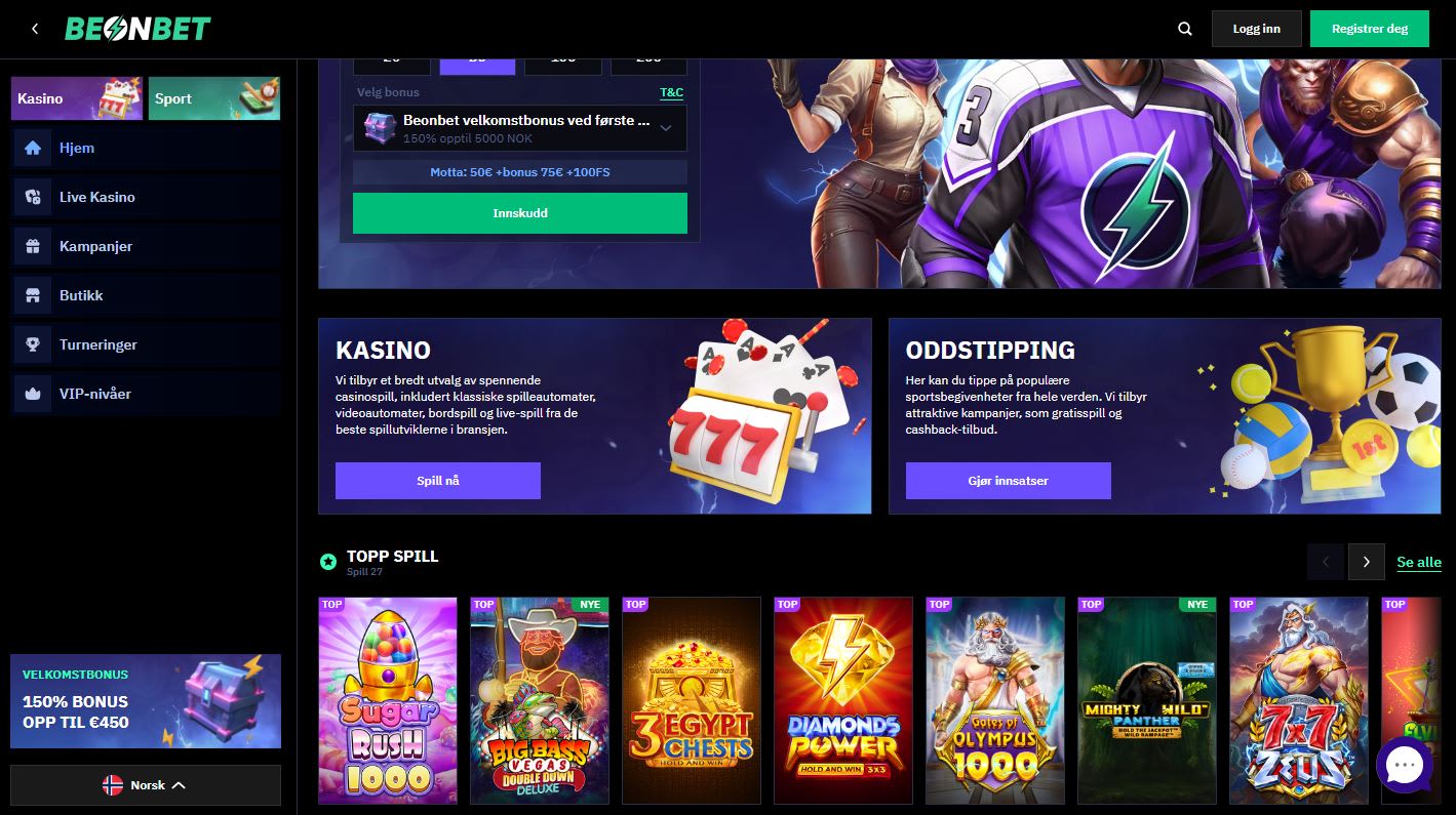Beonbet Casino Norge 2025