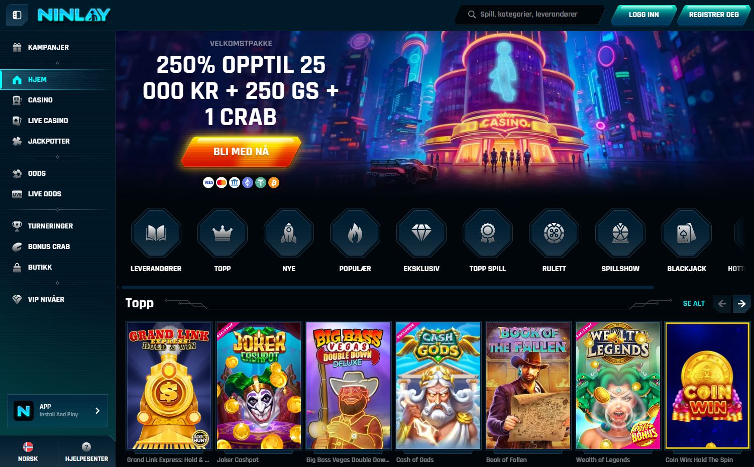Ninlay Casino Norge 2025