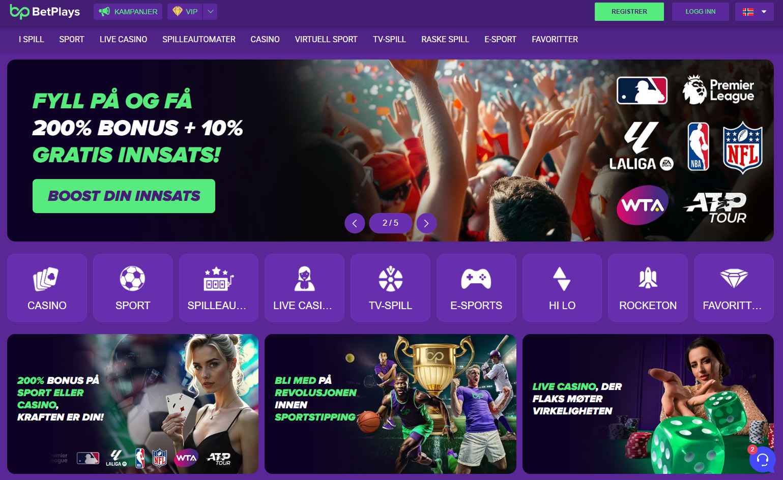Betplays Casino Norge 2025