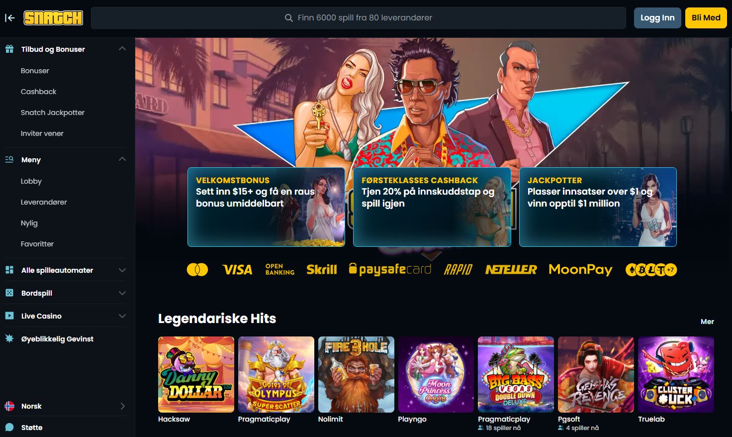 Snatch Casino Norge 2025