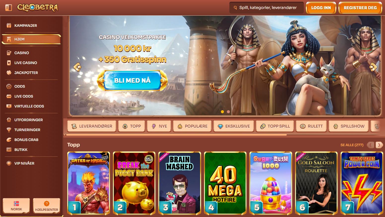 Cleobetra Casino Norge 2025