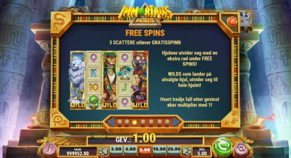 Immortails of Egypt (Gratis Spinn)
