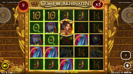 Graven til Akhenaten slot